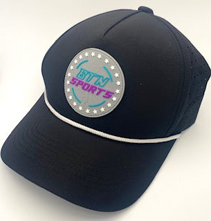 BTN Sports Black Golf Rope SnapBack– Laser Vent Edition